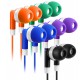 Bulk Earbuds Headphones 100 Pack Earphones- Keewonda Wholesale Classroom Ear Buds Kids Bulk Headphones Mixed 5 Assorted Colors Earbuds for Schools, Libraries, Hospitals (Mixed-Color)